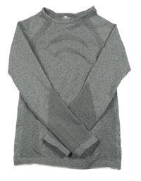 Šedé melírované thermo triko crane