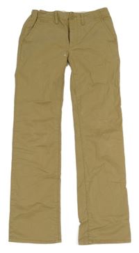 Béžové chino plátěné kalhoty GAP