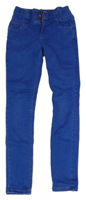 Modré high waist skinny rifle New Look
