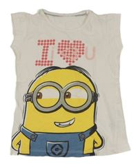 Bílé tričko s Mimoněm 