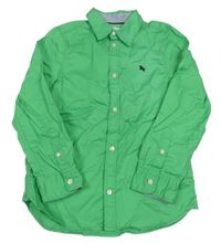 Zelená košile s výšivkou H&M