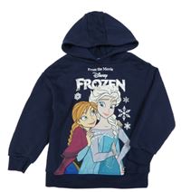 Tmavomodrá mikina s Frozen a kapucí PRIMARK