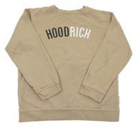 Béžová mikina s nápisem HOODRICH