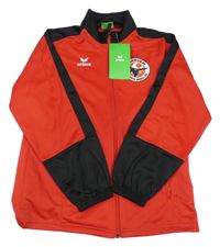Nové - červeno-černá propínací sportovní mikina se znakem erima