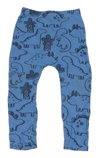 Modré turecké legíny s dinosaury Matalan