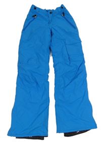 Modré šusťákové funkční oteplovačky Crivit