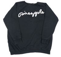 Černá tepláková tunika s nápisem Pineapple