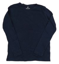 Tmavomodré triko H&M