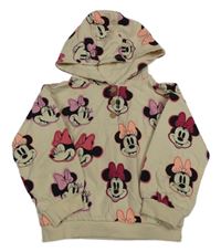 Béžová mikina s Minnie a kapucí Disney