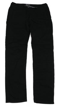 Černé plátěné kalhoty C&A