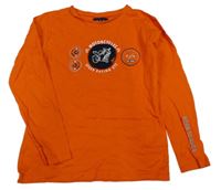 Červené triko s motorkou