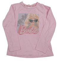 Růžové triko s Barbie