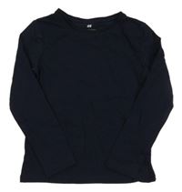 Tmavomodré triko H&M