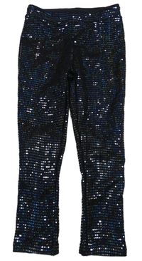 Černé třpytivé flitrové legíny Next