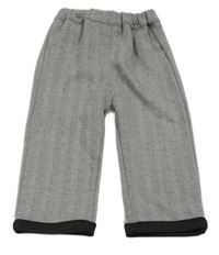 Šedo-černé vzorované teplákové kalhoty