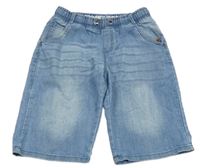 Modré teplákové riflové kraťasy Yigga