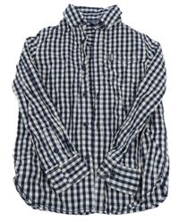 Tmavomodro-bílá kostkovaná košile Dopodopo