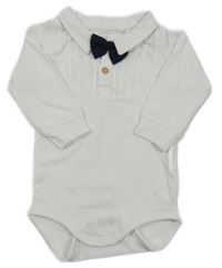 Bílé košilové body s motýlkem Name it