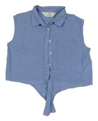 Modrá crop halenka H&M