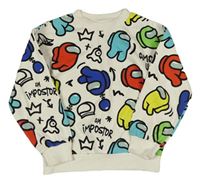 Smetanová mikina s Among Us H&M