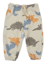 Krémové tepláky s dinosaury H&M