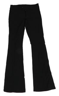 Černé flare kalhoty H&M