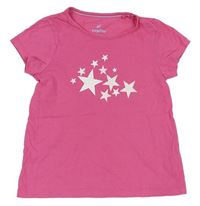 Růžové tričko s hvězdami Lupilu
