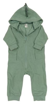 Zelená tepláková kombinéza s kapucí s ostny H&M