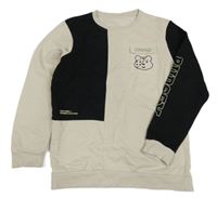 Smetanovo-černá mikina s Pudsey George