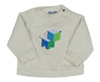 Bílá mikina s pejskem 