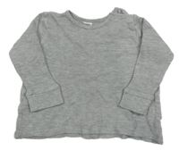 Šedé žebrované triko H&M