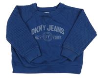 Tmavomodrá mikina s logem DKNY