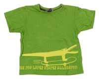 Zelené tričko s krokodýlem H&M