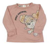 Světlerůžové pyžamové triko s Tlapkovou patrolou Zara