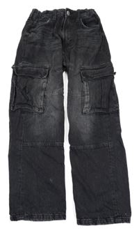 Černé loose rifle s kapsami H&M