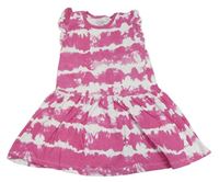Růžovo-bílé pruhované šaty Primark