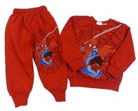 2set - Červená mikina se Spidermanem + tepláky 
