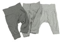 3set - 3x šedé baggy tepláky H&M