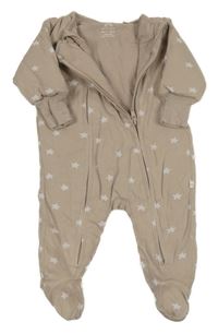 Béžový zateplený overal s hvězdami Next