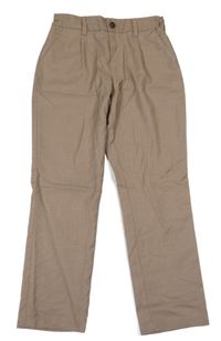 Hnědé chino kalhoty Next