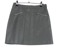 Dámská šedá koženková sukně Primark 