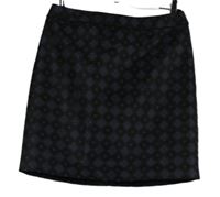 Dámská černo-vínovo-modrá vzorovaná sukně Warehouse 