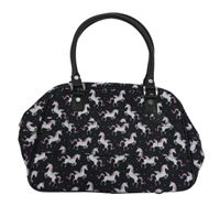 Nové - Dámská černá taška s jednorožci New Look 