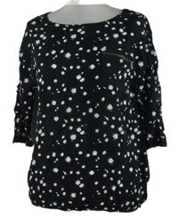 Dámská černo-bílá puntíkovaná halenka Tom Tailor 