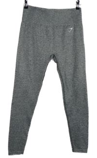 Dámské šedé vzorované sportovní funkční legíny Gymshark