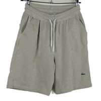 Pánské béžové proužkované plátěné kraťasy Lacoste 