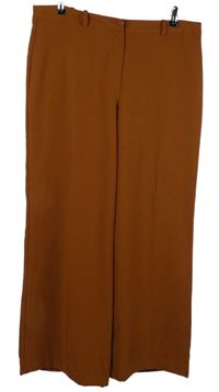 Dámské skořicové volné kalhoty s puky Principles