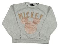 Světlešedá crop mikina s Mickey Mousem Primark