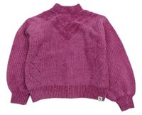 Fuchsiový žinylkový svetr Garcia