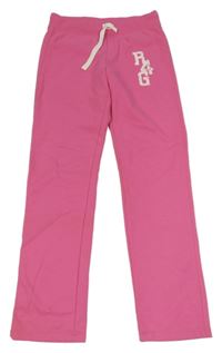 Růžové tepláky s písmeny Alive